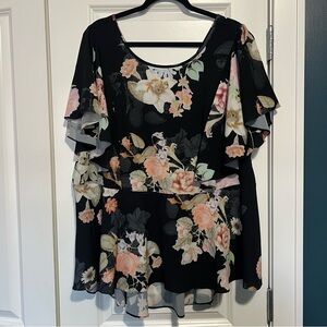 City Chic Floral Top